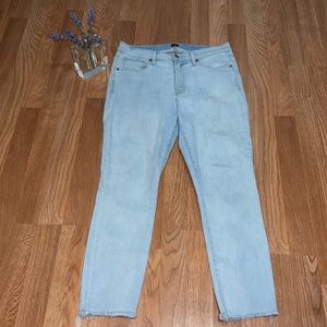 GAP Light Bleached True Skinny Ankle Jeans Sz 30